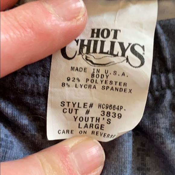 Girls L Hot Chillys base layer - Picture 3 of 3